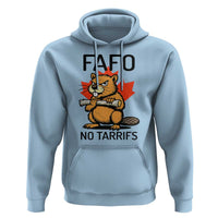 No Tariffs Canada Hoodie Never 51st State Canadian Beaver