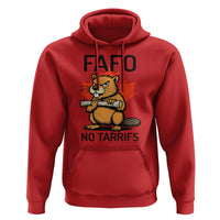 No Tariffs Canada Hoodie Never 51st State Canadian Beaver