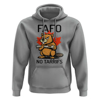 No Tariffs Canada Hoodie Never 51st State Canadian Beaver