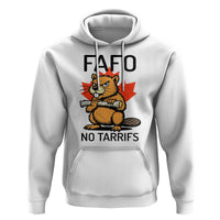 No Tariffs Canada Hoodie Never 51st State Canadian Beaver