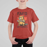 No Tariffs Canada T Shirt For Kid Never 51st State Canadian Beaver