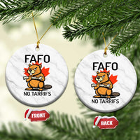 No Tariffs Canada Ceramic Ornament Never 51st State Canadian Beaver - Wonder Print Shop