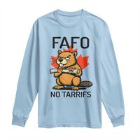 No Tariffs Canada Long Sleeve Shirt Never 51st State Canadian Beaver