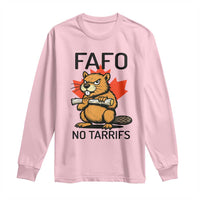 No Tariffs Canada Long Sleeve Shirt Never 51st State Canadian Beaver