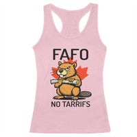 No Tariffs Canada Racerback Tank Top Never 51st State Canadian Beaver