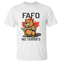 No Tariffs Canada T Shirt Never 51st State Canadian Beaver