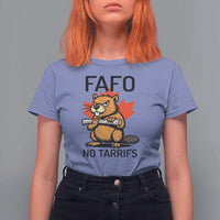 No Tariffs Canada T Shirt For Women Never 51st State Canadian Beaver