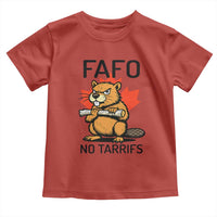 No Tariffs Canada Toddler T Shirt Never 51st State Canadian Beaver