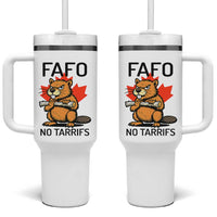 No Tariffs Canada Tumbler With Handle Never 51st State Canadian Beaver