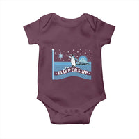 Funny Penguin Resist Baby Onesie Heard Island Flippers Up I Stand With Penguins
