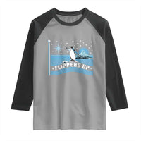 Funny Penguin Resist Raglan Shirt Heard Island Flippers Up I Stand With Penguins