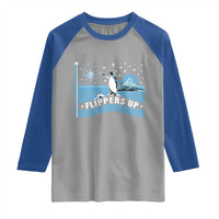 Funny Penguin Resist Raglan Shirt Heard Island Flippers Up I Stand With Penguins