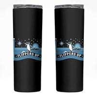 Funny Penguin Resist Skinny Tumbler Heard Island Flippers Up I Stand With Penguins