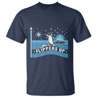 Funny Penguin Resist T Shirt Heard Island Flippers Up I Stand With Penguins