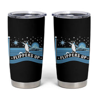 Funny Penguin Resist Tumbler Cup Heard Island Flippers Up I Stand With Penguins