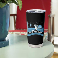 Funny Penguin Resist Tumbler Cup Heard Island Flippers Up I Stand With Penguins