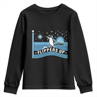 Funny Penguin Resist Youth Sweatshirt Heard Island Flippers Up I Stand With Penguins