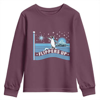 Funny Penguin Resist Youth Sweatshirt Heard Island Flippers Up I Stand With Penguins