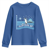 Funny Penguin Resist Youth Sweatshirt Heard Island Flippers Up I Stand With Penguins