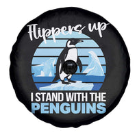 Funny Penguin Resist Spare Tire Cover Flippers Up I Stand With The Penguins
