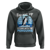 Funny Penguin Resist Hoodie Flippers Up I Stand With The Penguins