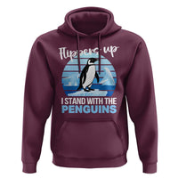 Funny Penguin Resist Hoodie Flippers Up I Stand With The Penguins