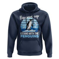 Funny Penguin Resist Hoodie Flippers Up I Stand With The Penguins