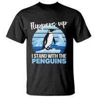 Funny Penguin Resist T Shirt Flippers Up I Stand With The Penguins