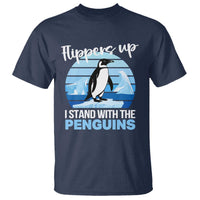 Funny Penguin Resist T Shirt Flippers Up I Stand With The Penguins