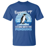 Funny Penguin Resist T Shirt Flippers Up I Stand With The Penguins