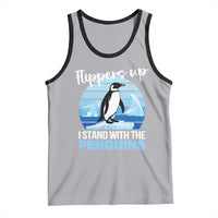 Funny Penguin Resist Tank Top Flippers Up I Stand With The Penguins