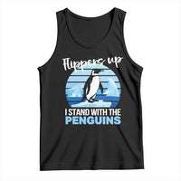 Funny Penguin Resist Tank Top Flippers Up I Stand With The Penguins