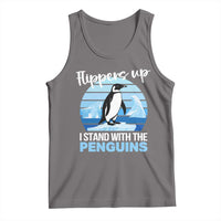 Funny Penguin Resist Tank Top Flippers Up I Stand With The Penguins