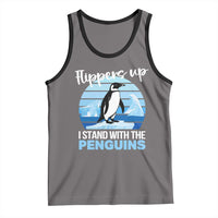 Funny Penguin Resist Tank Top Flippers Up I Stand With The Penguins