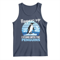 Funny Penguin Resist Tank Top Flippers Up I Stand With The Penguins
