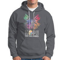 Brain Cancer Hoodie Hope Brain Tumor Awareness Support Brain Cancer Survivor - Wonder Print Shop