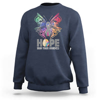 Brain Cancer Sweatshirt Hope Brain Tumor Awareness Support Brain Cancer Survivor - Wonder Print Shop