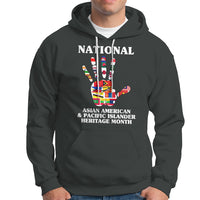 Asian American Hoodie Asian American And Pacific Islander Heritage Month Hand - Wonder Print Shop
