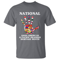 Asian American T Shirt Asian American And Pacific Islander Heritage Month Hand - Wonder Print Shop