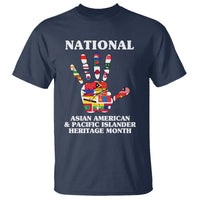 Asian American T Shirt Asian American And Pacific Islander Heritage Month Hand - Wonder Print Shop
