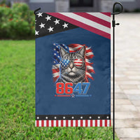 Cool 8647 Cat Patriotic Garden Flag American Flag Sunglasses Tabby Cat Political Satire