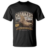 Viral Chonkers San Francisco Sea Lion T Shirt Retro Pier 39 Fisherman's Wharf Souvenir