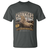 Viral Chonkers San Francisco Sea Lion T Shirt Retro Pier 39 Fisherman's Wharf Souvenir