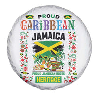 Proud Caribbean Jamaica Heritage Spare Tire Cover Jamaican Roots and Island Culture