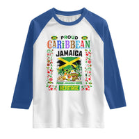 Proud Caribbean Jamaica Heritage Raglan Shirt Jamaican Roots and Island Culture