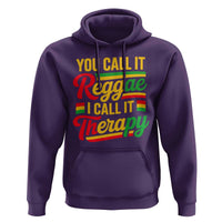You Call It Reggae I Call It Therapy Hoodie Emotional Jamaican Rasta Music Lovers