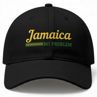 Jamaica No Problem Baseball Cap Classic Island Motto and Caribbean Vacation