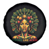 Strong Like Ackee Empowered Woman Spare Tire Cover Jamaican National Fruit Heritage Pride