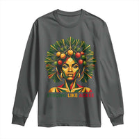 Strong Like Ackee Empowered Woman Long Sleeve Shirt Jamaican National Fruit Heritage Pride