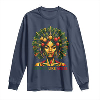 Strong Like Ackee Empowered Woman Long Sleeve Shirt Jamaican National Fruit Heritage Pride